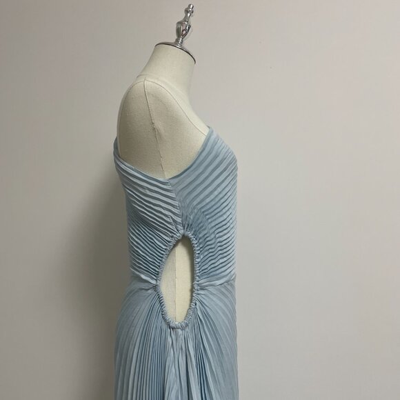 A.L.C. Light Blue One-Shoulder Midi Dress - Picture 8 of 13